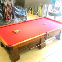 racked and ready to play, this medalist pool table is one of our favorites!
