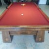 view of the fabulous inlays on this Medalist pool table.