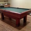 Brunswick Hawthorn pool table from an angle view