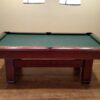 Side view of a Hawthorn pool table