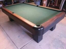 Sportsman pool table from the Brunswick-Balke-Collender company. A true antique classic pool table that will continue to be a prized piece for centuries to come.