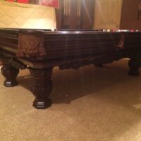 Brunswick Cromwell pool table in cherry finish