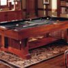 Brunswick Mission pool table in 8' cherry