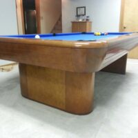 Base view of a Gibson pool table