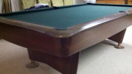 Used Brunswick Gold Crown III pool table.