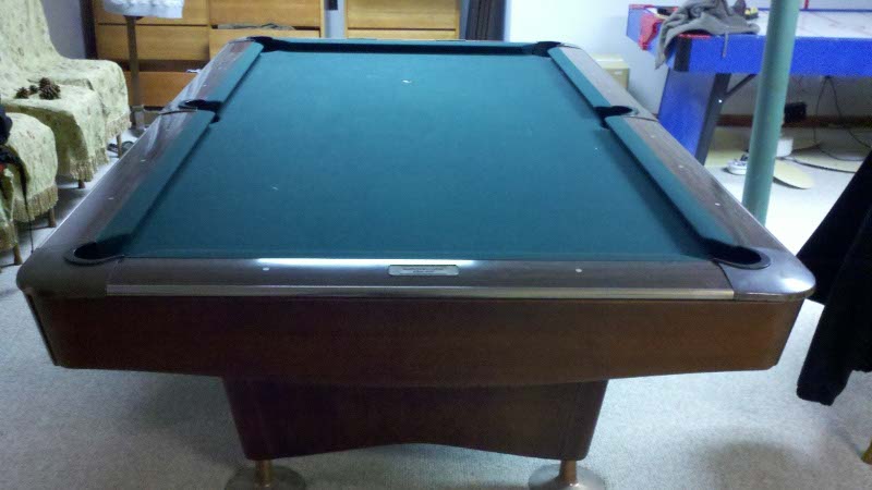 8' Brunswick Gold Crown III Pool Table For Sale