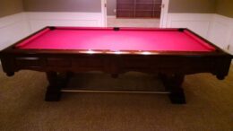 Brunswick Prestige pool table.