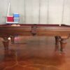 Side view of a Stratford pool table by Kasson.