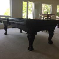 Corner view of Olhausen Santa Ana pool table