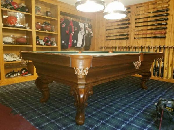 This Olhausen Seville used pool table for sale is in fantastic shape and ready to bring billiard joy to a lucky individual.