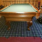 This Seville pool table is in immaculate shape.