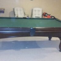Santa Ana pool table view from side of table.