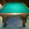 End view of Peter Vitale Vineyard snooker table.