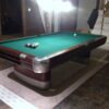 angle view of a Brunswick Anniversary pool table.