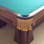 Corner pocket on Brunswick Arcade pool table.