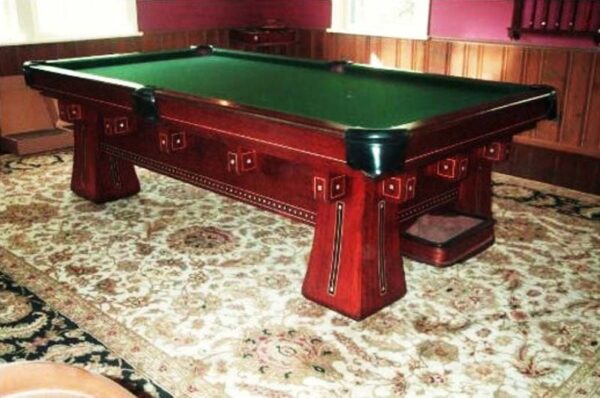 Antique Brunswick Kling pool table for sale.