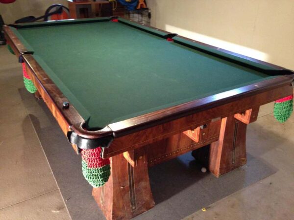 Brunswick Balke Collender Kling pool table in circassian walnut