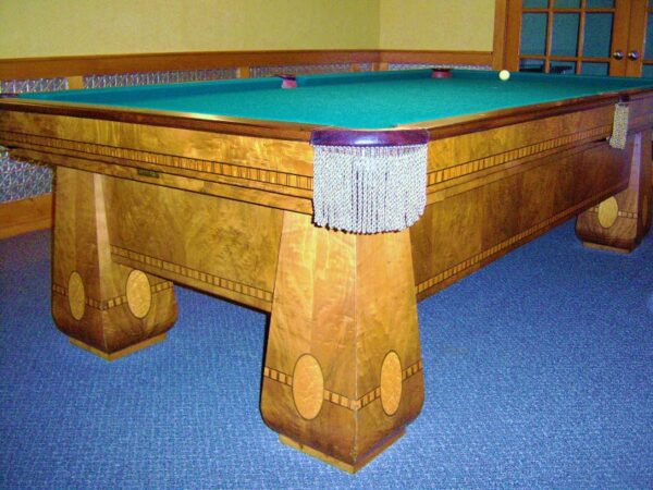 Antique 1924 Brunswick Balke Collender Medalist Pool Table