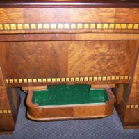 The detail of the inlays on this Brunswick medalist pool table are exquisite!