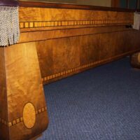 Drop pockets are a nice touch to this pool table!