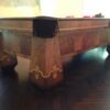 Corner detail of this spectacular Paragon pool table from Brunswick-Balke-Collender