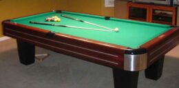 Antique 9' Brunswick-Balke-Collender Sport King pool table for sale.