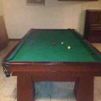 End shot of Vestal Steel pool table