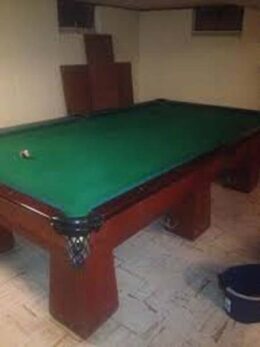 Vestal Steel 1920's era pool table from Brunswick Balke Collender