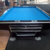 Brunswick Gold Crown 3 pool table showing ball return and storage.