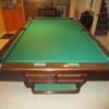 The ball return drawer on Brunswick Medalist pool table.