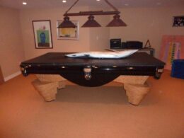 Contemporary custom pool table for sale