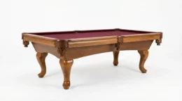 Proline Sorrel 7' pool table with dutch pad feet on a white background.