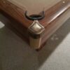 Overhead corner pocket view of our Brunswick Bristol pool table for sale