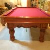 end view of a Brunswick Domnion pool table.