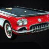 front view of a chevy 1959 corvette pool table