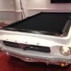 A 1965 Car Pool Table Ford Mustang Collectors Edition in bright white.