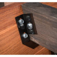 Beam brackets with stainless bolts ensure a lifetime of stable game play.