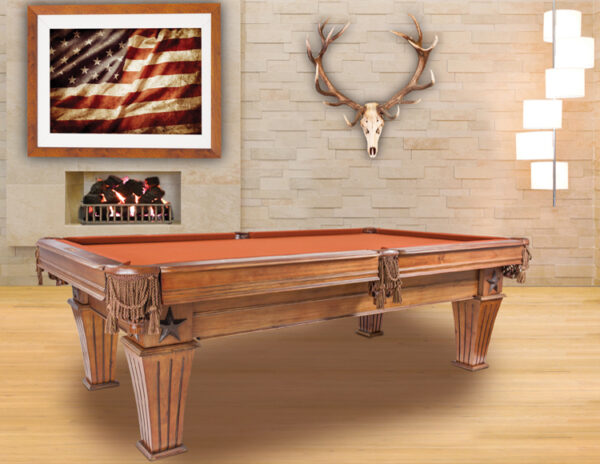 Brittany pool table from Presidential Billiards.