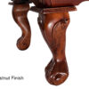 Chestnut finish on Cape Town pool table legs closeup