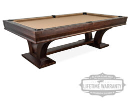 angle view of the Hamilton pool table