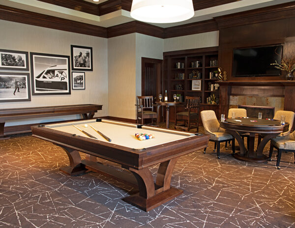 The Hamilton pool table from Presidential Billiards