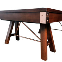 corner view of a Johnson pool table from Presidential Billiards