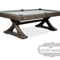Angle view of the Kariba pool table.