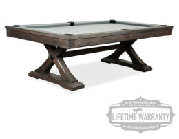 Angle view of the Kariba pool table.
