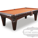 Kruger pool table from a corner angle.