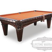 Kruger pool table from a corner angle.