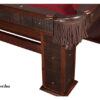 corner pocket with fringe detail on the Legend pool table.