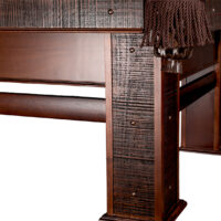 Leg and apron view of the Legend pool table