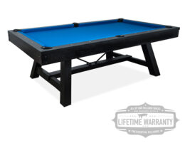 Angle view of the Madison pool table!