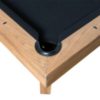 overhead corner view of a Tyler pool table from Presidential.